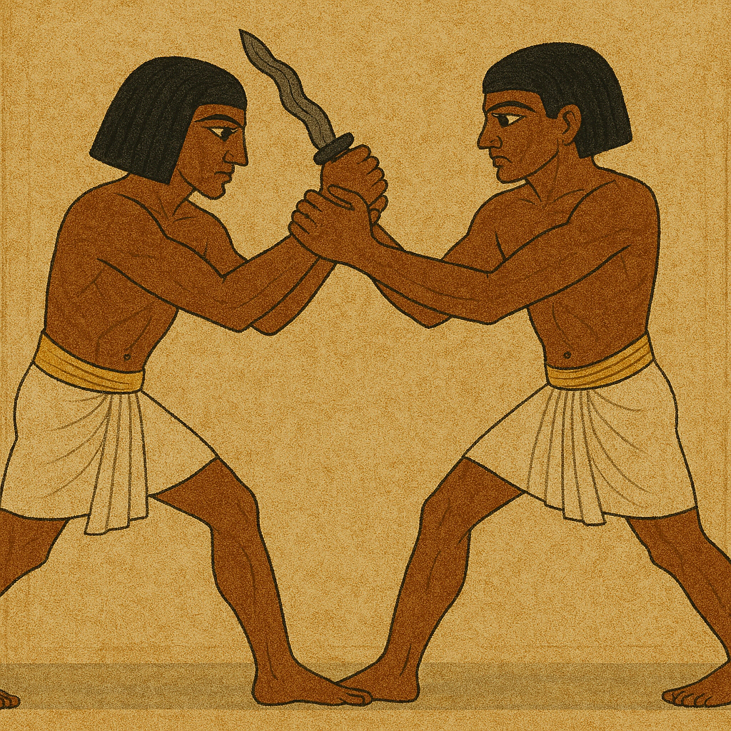 Fighting the egyptians
